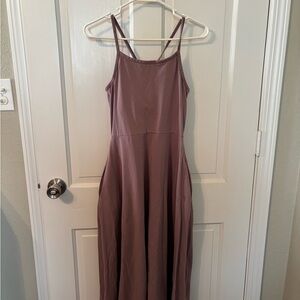 Pact Organic Cotton Mauve Spaghetti Strap Dress